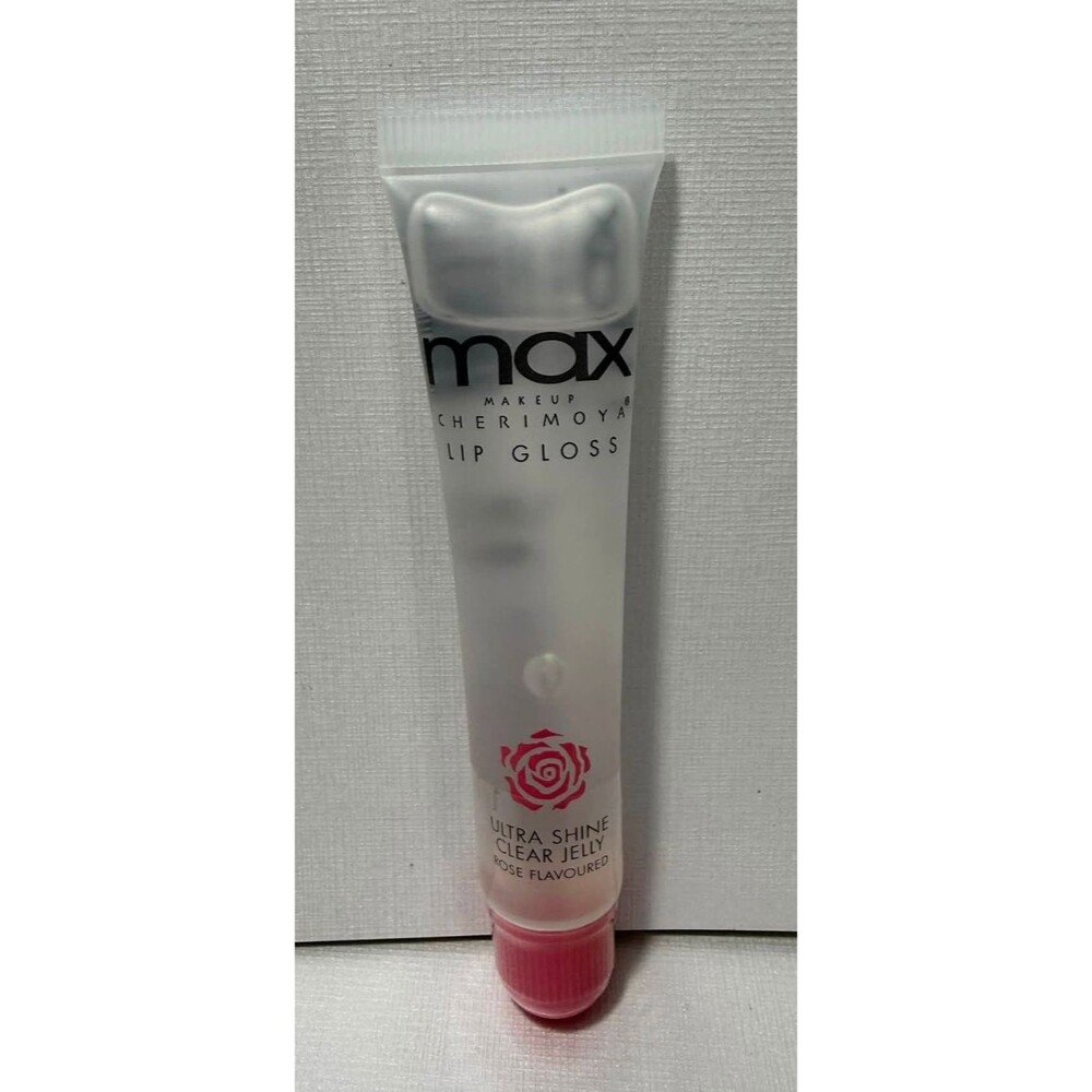 Max Makeup Cherimoya Ultra Shine Clear Jelly Lip Gloss – Rose Flavored